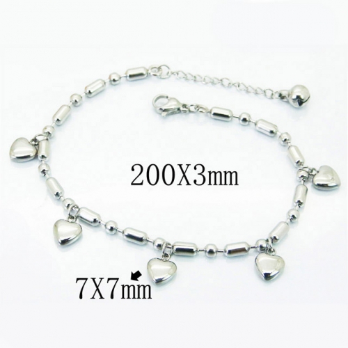 BC Wholesale Stainless Steel 316L Charm Bracelets NO.#BC47B0030OR