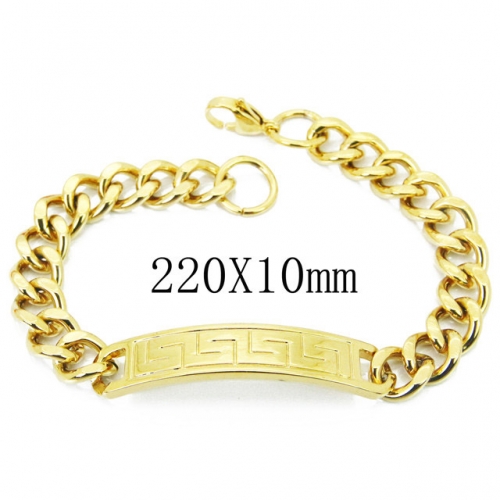 Wholesale Stainless Steel 316L ID Bracelets NO.#BC08B0741NL