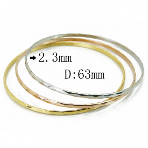 Wholesale 316L Stainless Steel Bangles Sets NO.#BC19B0410HNE
