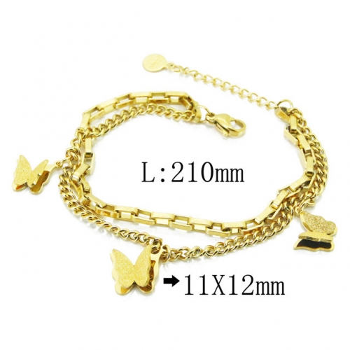 BC Wholesale Stainless Steel 316L Charm Bracelets NO.#BC19B0340HIG