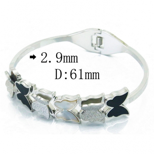 BC Wholesale Jewelry Stainless Steel 316L Shell Bangle NO.#BC19B0351HOA