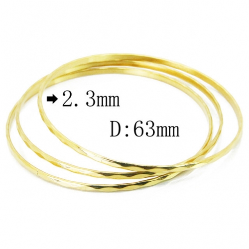 Wholesale 316L Stainless Steel Bangles Sets NO.#BC19B0408HOR