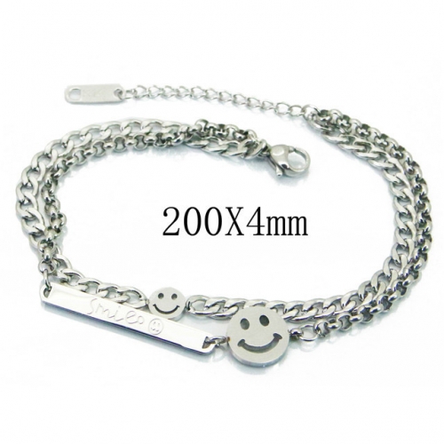 Wholesale Stainless Steel 316L ID Bracelets NO.#BC47B0047PE