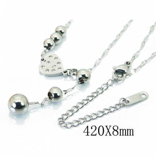 Wholesale Stainless Steel 316L Lover Jewelry Necklace NO.#BC19N0197PW