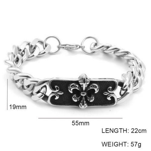 Wholesale Stainless Steel 316L Men's Bracelet NO.#SJ6BS2501006