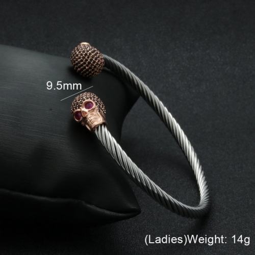 BC Jewelry Wholesale Jewelry Steel Cable Bangles NO.#SJ6BRL21012