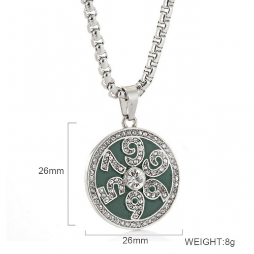 BC Jewelry Wholesale Stainless Steel 316L CZ Pendant Without Chain NO.#SJ6PG213256