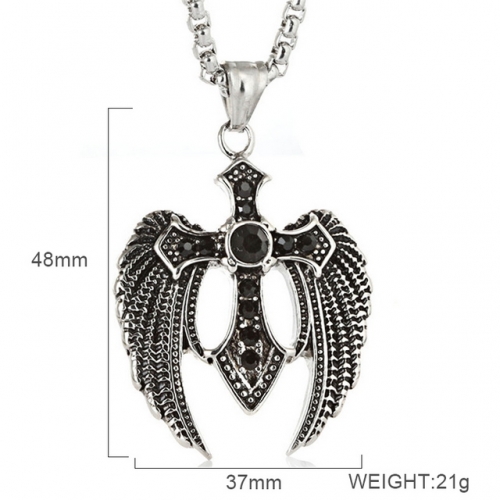 BC Wholesale Stainless Steel 316L Jewelry Feather Pendants Without Chain NO.#SJ6PB243588