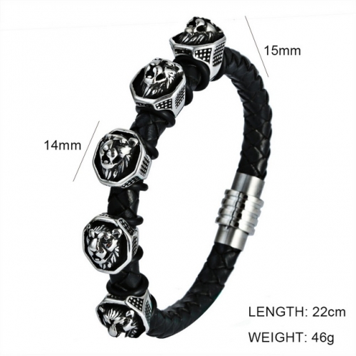 BC Wholesale Jewelry Animal Shape Leather Bracelet NO.#SJ6BB190282