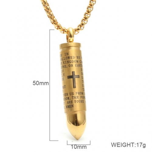 BC Wholesale Stainless Steel 316L Scripture Series Pendants Without Chain NO.#SJ6PG233692