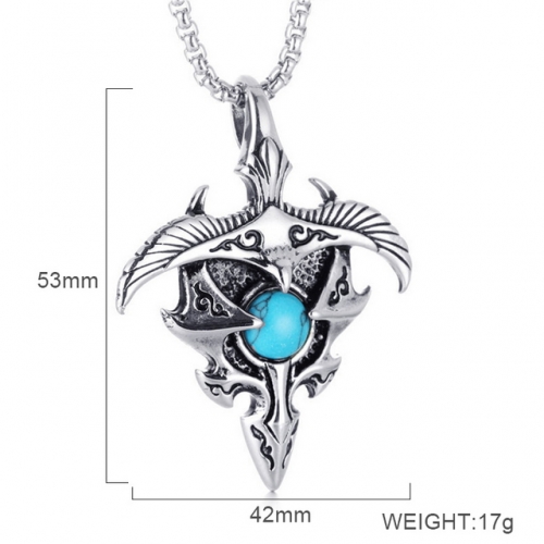 BC Jewelry Wholesale Stainless Steel 316L CZ Pendant Without Chain NO.#SJ6PS243805