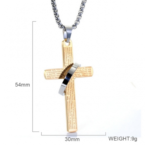 BC Wholesale Stainless Steel 316L Scripture Series Pendants Without Chain NO.#SJ6NG232063