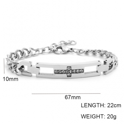 Wholesale Stainless Steel Jewelry ID Bracelets NO.#SJ6BBM215030
