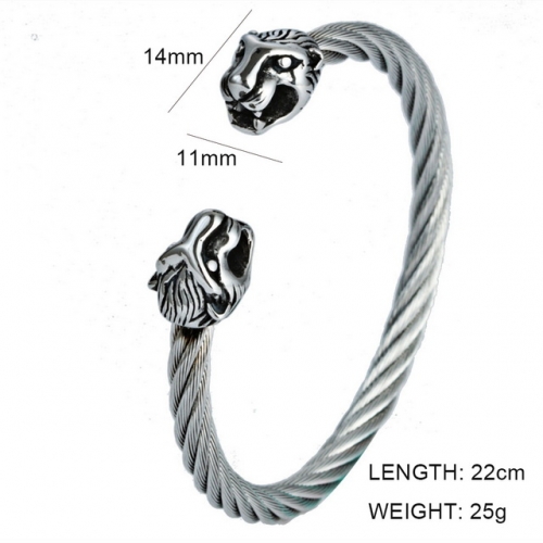 BC Jewelry Wholesale Jewelry Steel Cable Bangles NO.#SJ6BS190173