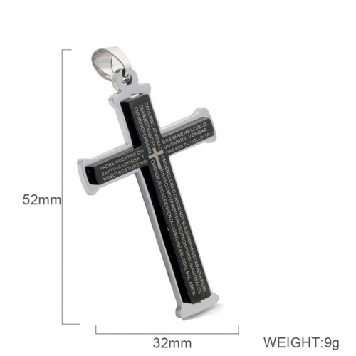 BC Wholesale Stainless Steel 316L Scripture Series Pendants Without Chain NO.#SJ6PBB231873