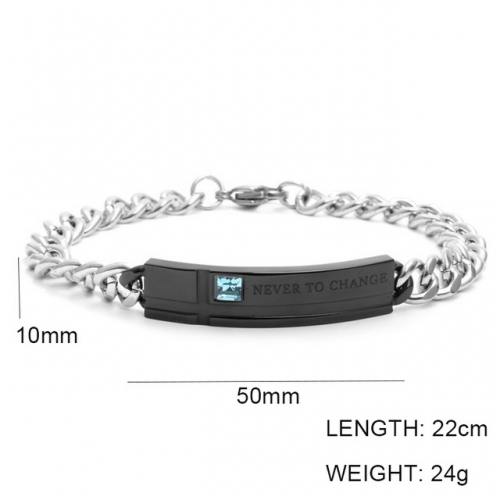 Wholesale Stainless Steel Jewelry ID Bracelets NO.#SJ6BBM215040