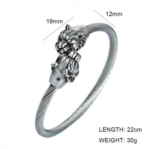 BC Jewelry Wholesale Jewelry Steel Cable Bangles NO.#SJ6BS190171