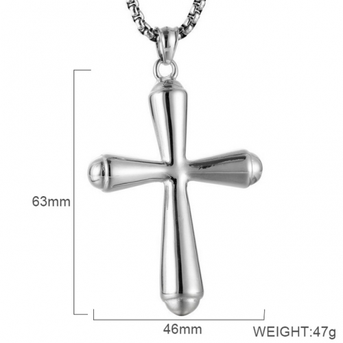 BC Wholesale Stainless Steel 316L Cross Pendant Without Chain NO.#SJ6PS274011
