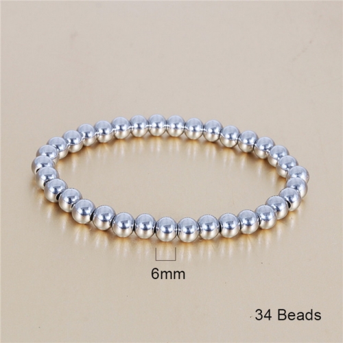 BC Wholesale Stainless Steel 316L Steel Bead Bracelets NO.#SJ6BSS0713