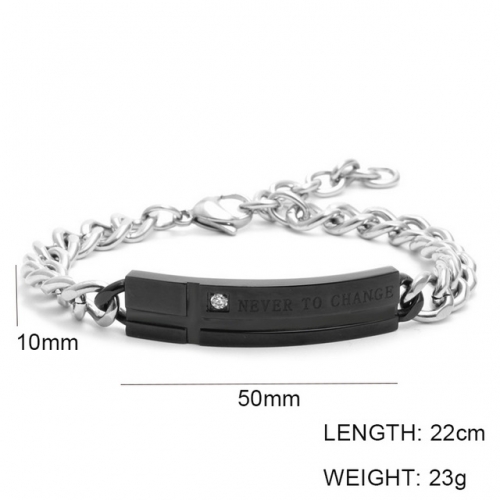 Wholesale Stainless Steel Jewelry ID Bracelets NO.#SJ6BBM215042