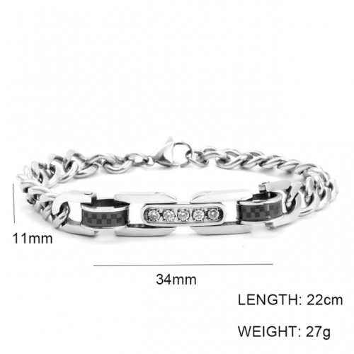 Wholesale Stainless Steel Jewelry ID Bracelets NO.#SJ6BBM215005