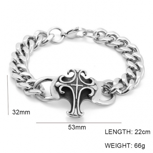 Wholesale Stainless Steel 316L Men's Bracelet NO.#SJ6BS250100