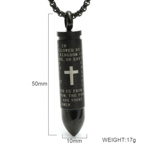 BC Wholesale Stainless Steel 316L Scripture Series Pendants Without Chain NO.#SJ6PB233692