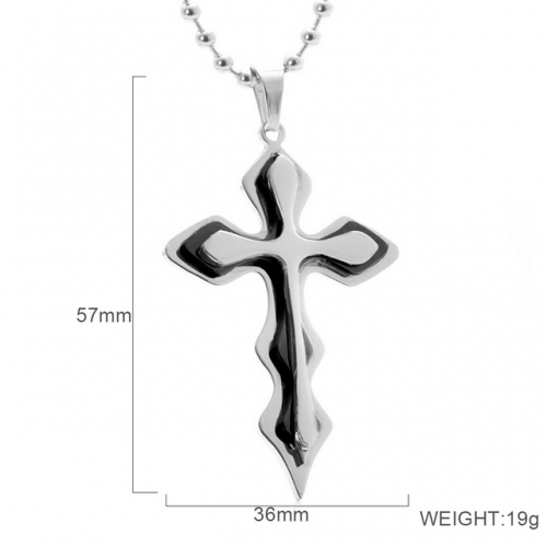 BC Wholesale Stainless Steel 316L Cross Pendant Without Chain NO.#SJ6PSB231724