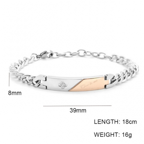 Wholesale Stainless Steel Jewelry ID Bracelets NO.#SJ6BRL215009