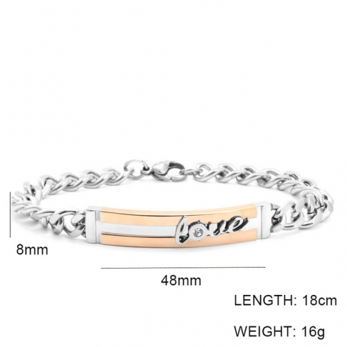 Wholesale Stainless Steel Jewelry ID Bracelets NO.#SJ6BRL215006