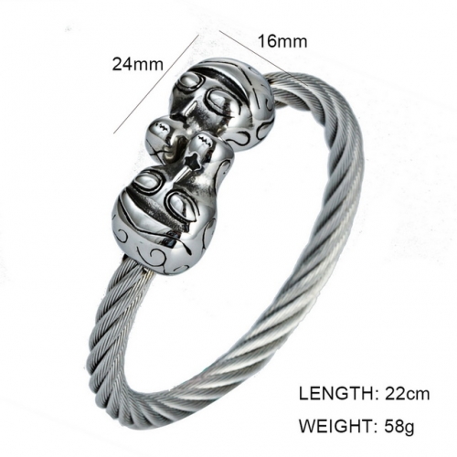 BC Jewelry Wholesale Jewelry Steel Cable Bangles NO.#SJ6BS190159