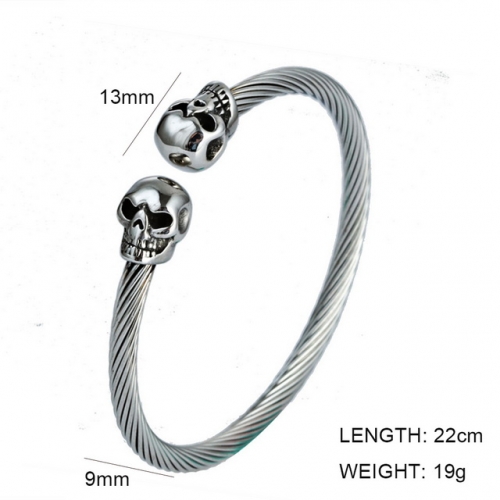 BC Jewelry Wholesale Jewelry Steel Cable Bangles NO.#SJ6BS190162