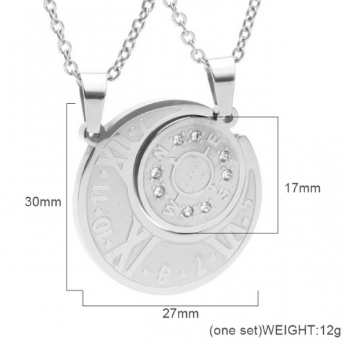 Wholesale Jewelry Stainless Steel 316L Lover Pendants Without Chain NO.#SJ6PS233704