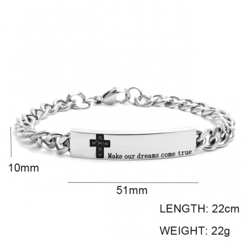 Wholesale Stainless Steel Jewelry ID Bracelets NO.#SJ6BBM215019