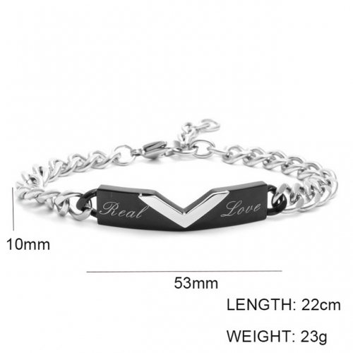 Wholesale Stainless Steel Jewelry ID Bracelets NO.#SJ6BBM215035