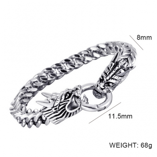 Wholesale Stainless Steel 316L Men's Bracelet NO.#SJ6BS263847