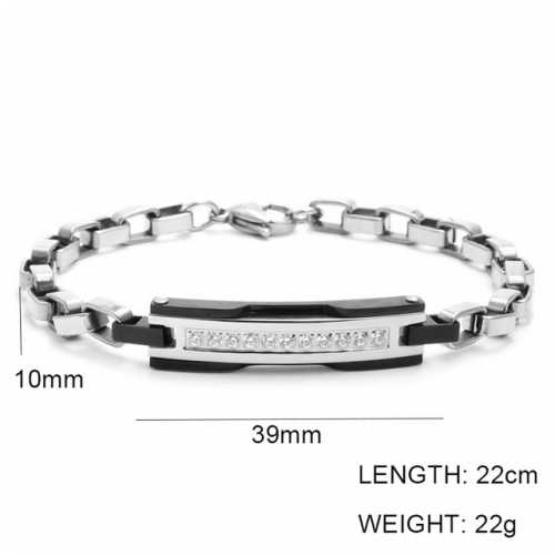 Wholesale Stainless Steel Jewelry ID Bracelets NO.#SJ6BBM215031