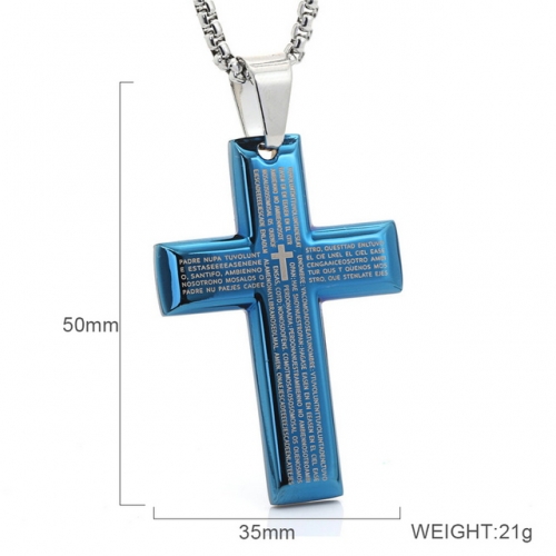 BC Wholesale Stainless Steel 316L Scripture Series Pendants Without Chain NO.#SJ6PA231965