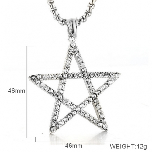 BC Wholesale Stainless Steel 316L Star Pendants Without Chain NO.#SJ6PS274004