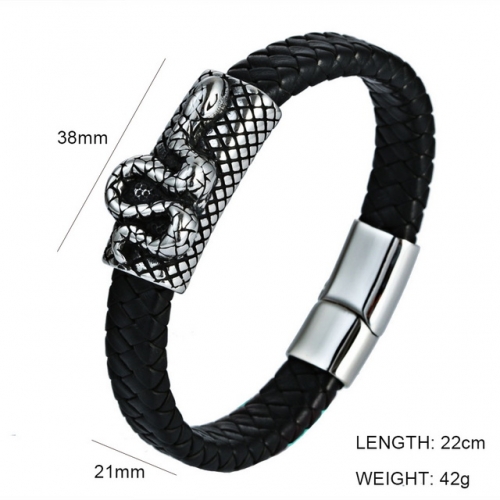 BC Wholesale Jewelry Animal Shape Leather Bracelet NO.#SJ6BB190236