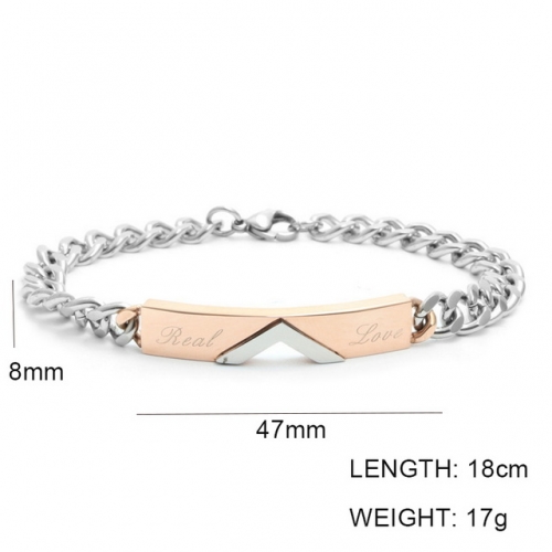 Wholesale Stainless Steel Jewelry ID Bracelets NO.#SJ6BRL215035