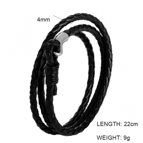 BC Wholesale Jewelry Popular Leather Bracelet NO.#SJ6BB190009
