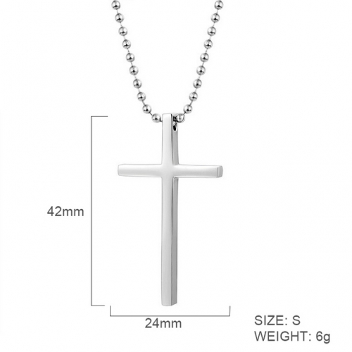 BC Wholesale Stainless Steel 316L Cross Pendant Without Chain NO.#SJ6PSS880029