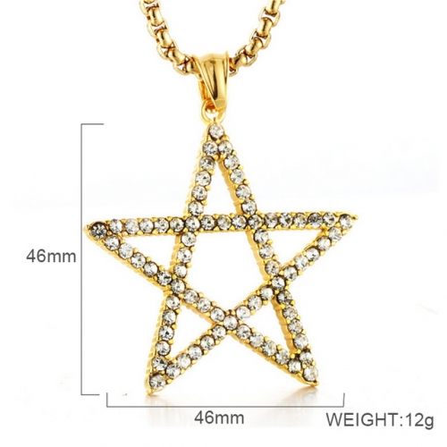 BC Wholesale Stainless Steel 316L Star Pendants Without Chain NO.#SJ6PG274004