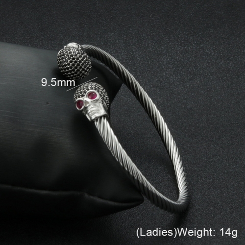 BC Jewelry Wholesale Jewelry Steel Cable Bangles NO.#SJ6BSL21012