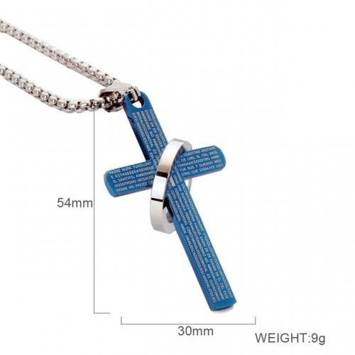 BC Wholesale Stainless Steel 316L Scripture Series Pendants Without Chain NO.#SJ6NA232063