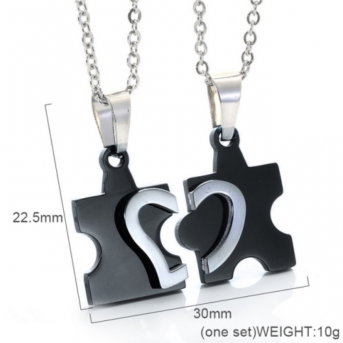Wholesale Jewelry Stainless Steel 316L Lover Pendants Without Chain NO.#SJ6PB232135