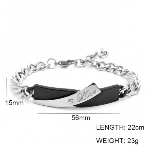 Wholesale Stainless Steel Jewelry ID Bracelets NO.#SJ6BBM215032