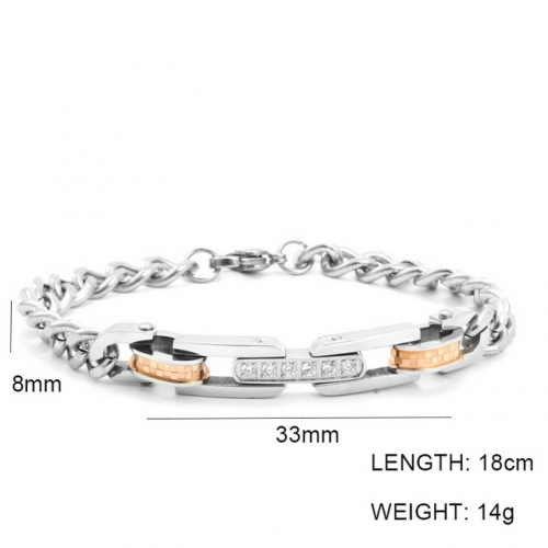 Wholesale Stainless Steel Jewelry ID Bracelets NO.#SJ6BRL215005