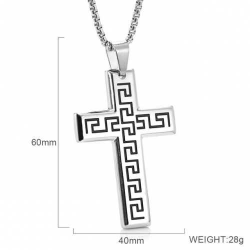 BC Wholesale Stainless Steel 316L Cross Pendant Without Chain NO.#SJ6PS232066